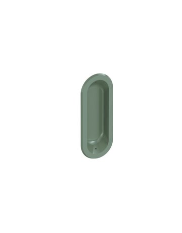 Möbel- Muschelgriff, 542, Breite 38mm, Höhe 12mm, oval, felsgrau - Hewi