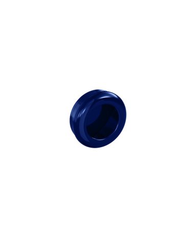 Möbel- Muschelgriff, 538.60ML, Durchmesser 60mm, Höhe 20mm, rund, stahlblau - Hewi