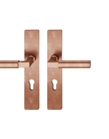 Drückergarnitur 12 1102 LS eck,PZ72/8,h-bronze,TS 39-58 - FSB