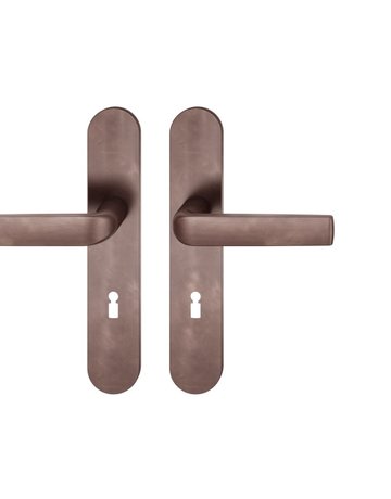 Drückergarnitur 12 1267 LS oval ,BB72/8,d-bronze,TS 39-58 - FSB