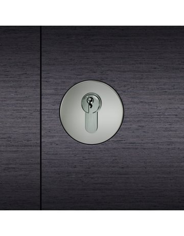 Schlüsselrosettenpaar 17 1737 rund,PZ, 3mm,F9016 - FSB