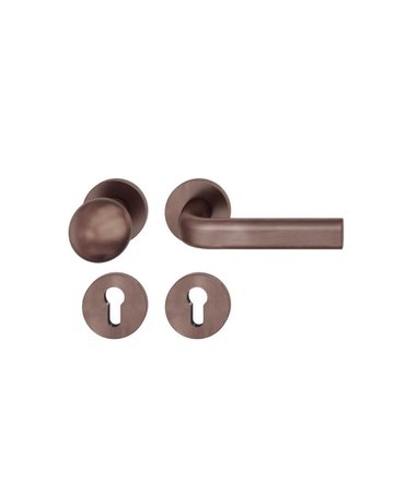 Wechselgarnitur 72 1242 Rosette rund ,PZ,8,DL,d-bronze,TS39-48 - FSB