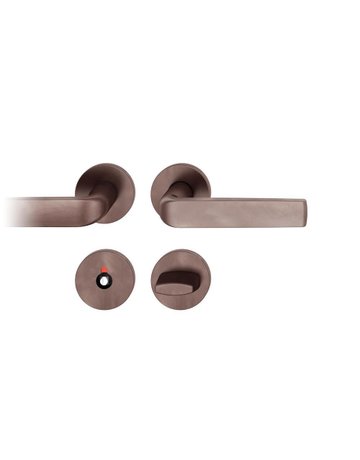 Drückergarnitur 72 1267 Rosette rund ,WC/SS,8(8),DR,d-bronze,TS39-48 - FSB