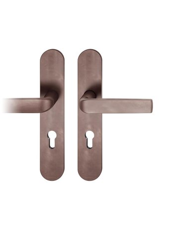 FS Drückergarnitur 76 1267 LS oval ,PZ72/9,DL,d-bronze,TS 39-48 - FSB