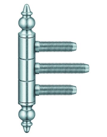 Fenster- Einbohrband, BAKA® C 1-13 ZK, für Kippflügel, 3-teilig, Ø 13mm, vergoldet, poliert - SIMONSWERK