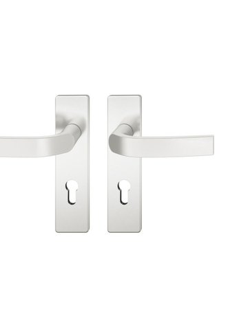 AGL3-Drückergarnitur links Aluminium naturfarbig - FSB