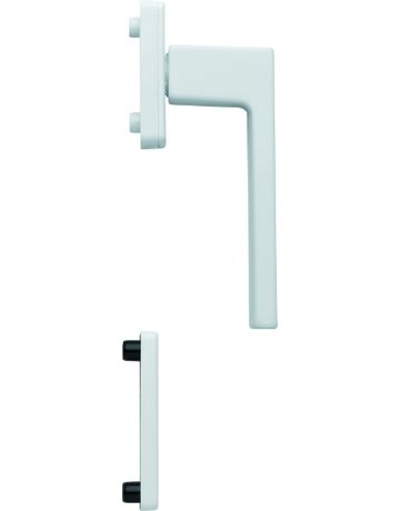 Fenstertür- Halbgarnitur, Profilzylinder gelocht, Austin 0769/U34/51PNS, Nockendurchmesser 10, Aluminium verkehrsweiß - HOPPE