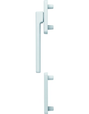 Fenstertür- Halbgarnitur, Profilzylinder gelocht, Austin 0769KH/51N/51NS, Nockendurchmesser 10, Aluminium verkehrsweiß - HOPPE