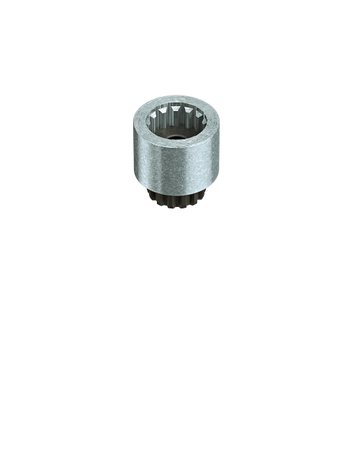 dormakaba Achsverlängerung ED 100/250, mit Flachkonus, 20mm, silberfarbig verzinkt