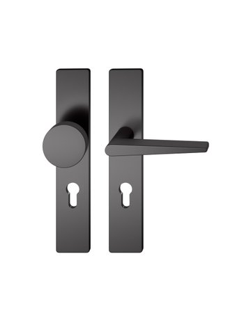 Wechselgarnitur 12 1005 LS eck,PZ72/8,schwarz,TS 39-58 - FSB