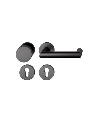 Wechselgarnitur 12 1016 Rosette rund ,PZ,8,sw,TS39-58 - FSB