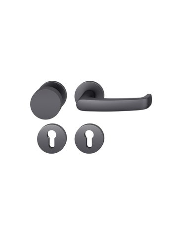 Wechselgarnitur 12 1045 Rosette rund ,PZ,8,sw,TS39-58 - FSB