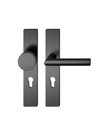 Wechselgarnitur 12 1076 LS eck,PZ72/8,schwarz,TS 39-58 - FSB