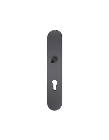 Langschild ASL® 12 1418 oval,PZ 72,schwarz gestr. - FSB