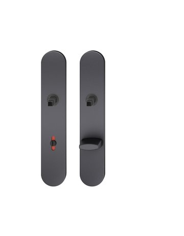 Langschildpaar ASL® 12 1418 oval,WC/SS 78,schwarz gestr. - FSB