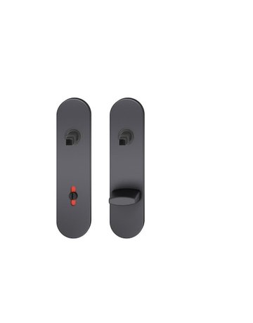 Kurzschildpaar ASL® 12 1451 oval,WC/SS 78,schwarz gestr. - FSB