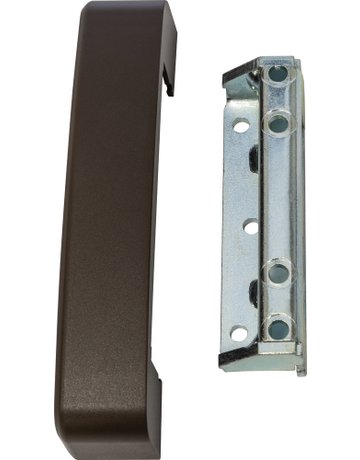 Fenster- Schließkasten-Set, für nach innen öffnende Fenster, SK450H, ohne Schließung, Stahl braun lackiert - ABUS