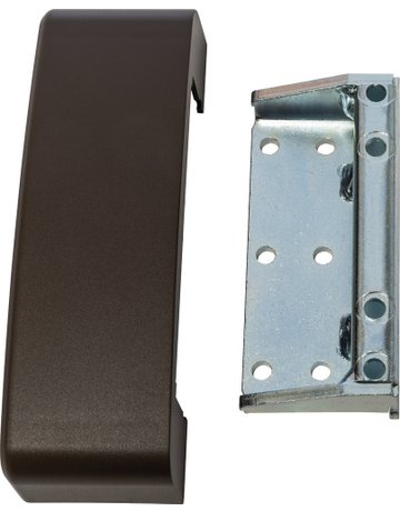 Fenster- Schließkasten-Set, für nach innen öffnende Fenster, SK450K, ohne Schließung, Stahl braun lackiert - ABUS