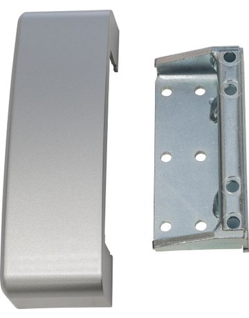 Fenster- Schließkasten-Set, für nach innen öffnende Fenster, SK450K, ohne Schließung, Stahl silber lackiert - ABUS