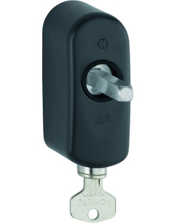 Fenstergriffrosette AUS950S abschliessbar, oval,7/43,F9714M - HOPPE