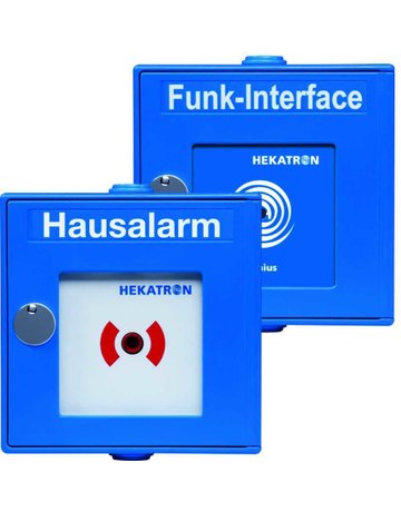 Funkhandtaster, FH.Genius, blau, ähnlich RAL 5009 - Hekatron