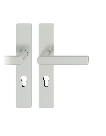 Drückergarnitur 72 1244 LS eck,PZ72/8,DL,F1,TS 39-48 - FSB