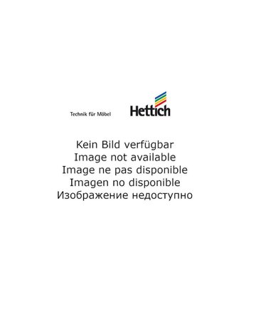 Möbel- Montageplatte, Distanz 6mm, 9133539, vernickelt - Hettich