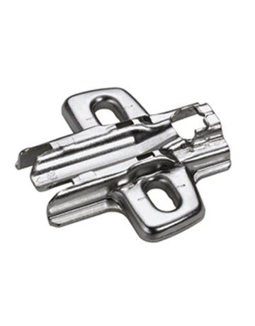 Möbel- Kreuzmontageplatte, Distanz 3mm, Sensys 8099, 9071577, vernickelt - Hettich