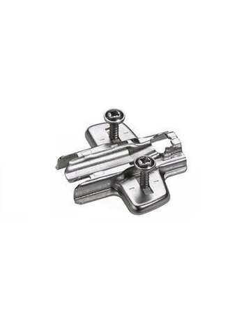 Möbel- Kreuzmontageplatte, Distanz 5mm, Sensys 8099, 9071608, vernickelt - Hettich