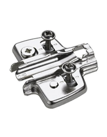 Möbel- Kreuzmontageplatte, Distanz 5mm, Sensys 8099, 9071663, vernickelt - Hettich