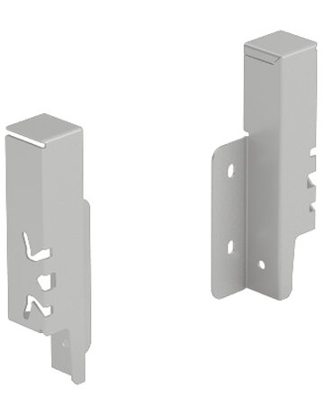 Set Rückwandverbinder ArciTech 126 mm, silber, links und rechts - Hettich
