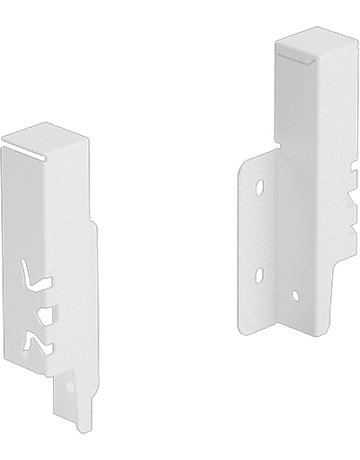 Set Rückwandverbinder ArciTech 126 mm, weiß, links und rechts - Hettich