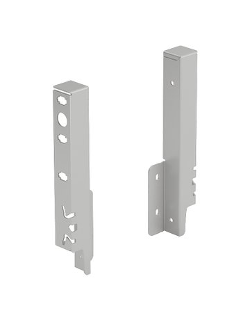 Set Rückwandverbinder ArciTech 186 mm, silber, links und rechts - Hettich