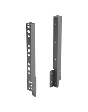 Set Rückwandverbinder ArciTech 282 mm, anthrazit, links und rechts - Hettich