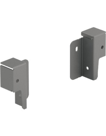 Set Rückwandverbinder ArciTech 78 mm, anthrazit, links und rechts - Hettich