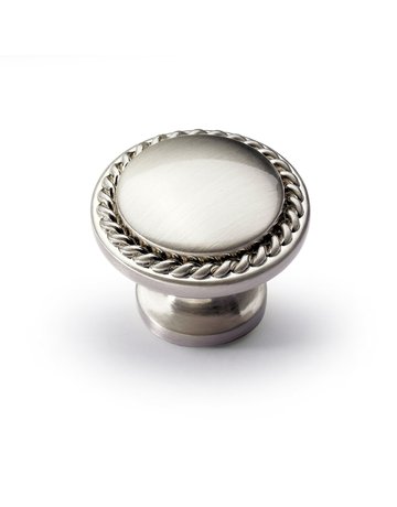 Möbel- Knopf, Salemi, 9113368, Durchmesser 30mm, Höhe 23mm, Zink, edelstahloptik - Hettich