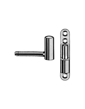 Fenster- Einbohrband, SIKU® K 3172 WF, für Drehflügel, 2-teilig, Ø 15mm, braun-H9, beschichtet - SIMONSWERK