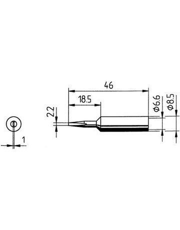 Lötsp. meißelförm. 2,2mm SB Nr. 0832CDLF Ersa - ERSADUR