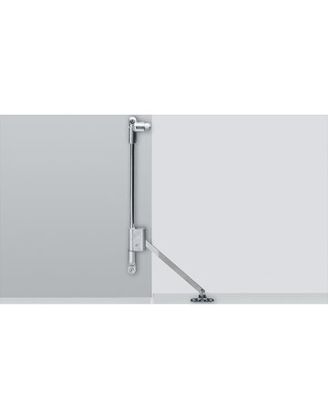 Klappenhalter Klassik D mit Magnet-Zuhaltung / 365, rechts, vernickelt - Hettich