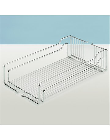 Einhängekörbe mit 2-fach-Reling, 350 x 467 x 110mm, silber - Hettich