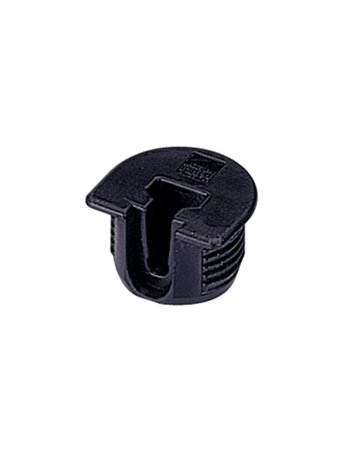 Tablarverbinder, Bohr Ø 20mm, Bohrt.12,5mm VB 135 79649, schwarz - Hettich