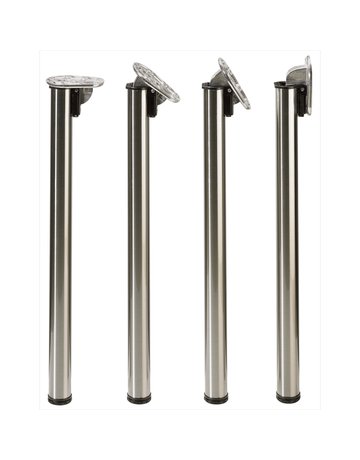 MB-Tischbeinset,Ø50x710mm,Stahl Jengo 46694,chrom hochglanz - Hettich