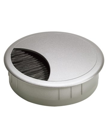 Kabeldurchlass, ø 80 mm, Aluminium Optik - Hettich