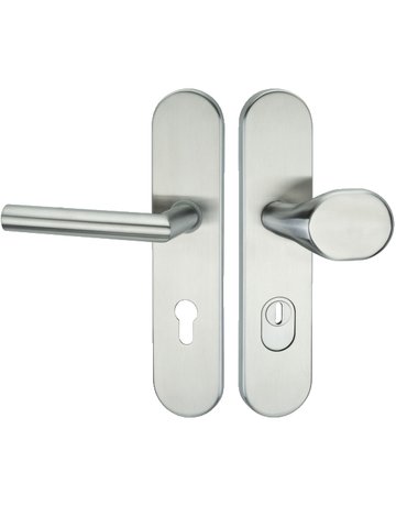 Schutz-Wechsel-Langschild-Garnitur ZA Jupiter PZ 72/8 mm Edelstahl TS 35-55 mm - Topform