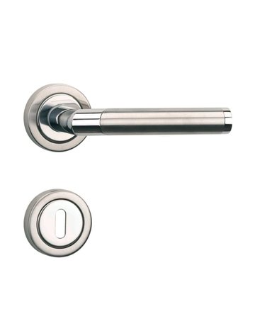 Wechsel-Rosettengarnitur Uranus PZW Glanzchrom/Edelstahl mit TS 38-42 mm - Topform