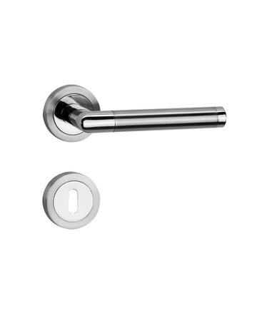 Drücker-Rosettengarnitur Andros WC Kl.3 Edelstahl poliert/matt TS 37-47 mm - Topform