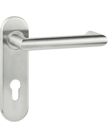 Wechsel-Kurzschild-Garnitur Merkur PZ rechts Kl.4 Edelstahl mit TS 37-50 mm - Topform
