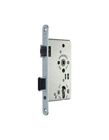 Objektschloss Klasse 3 PZW 8/65/72/20R DIN links Edelstahl - Topform