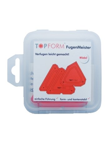 Fugenmeister Winkel Dreieck 3 Spachteln (W4,5,6,7,8,9,10,12,90°) - Topform