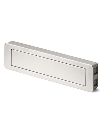 MB-Muschelgriff,abger., B 46 x L 181mm Touch-in 9086687,zum Einlassen,ER-Optik - Hettich